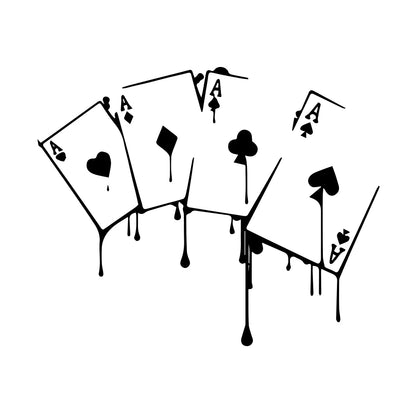 Autocollant de voiture intéressant pour les jeux de poker de casino