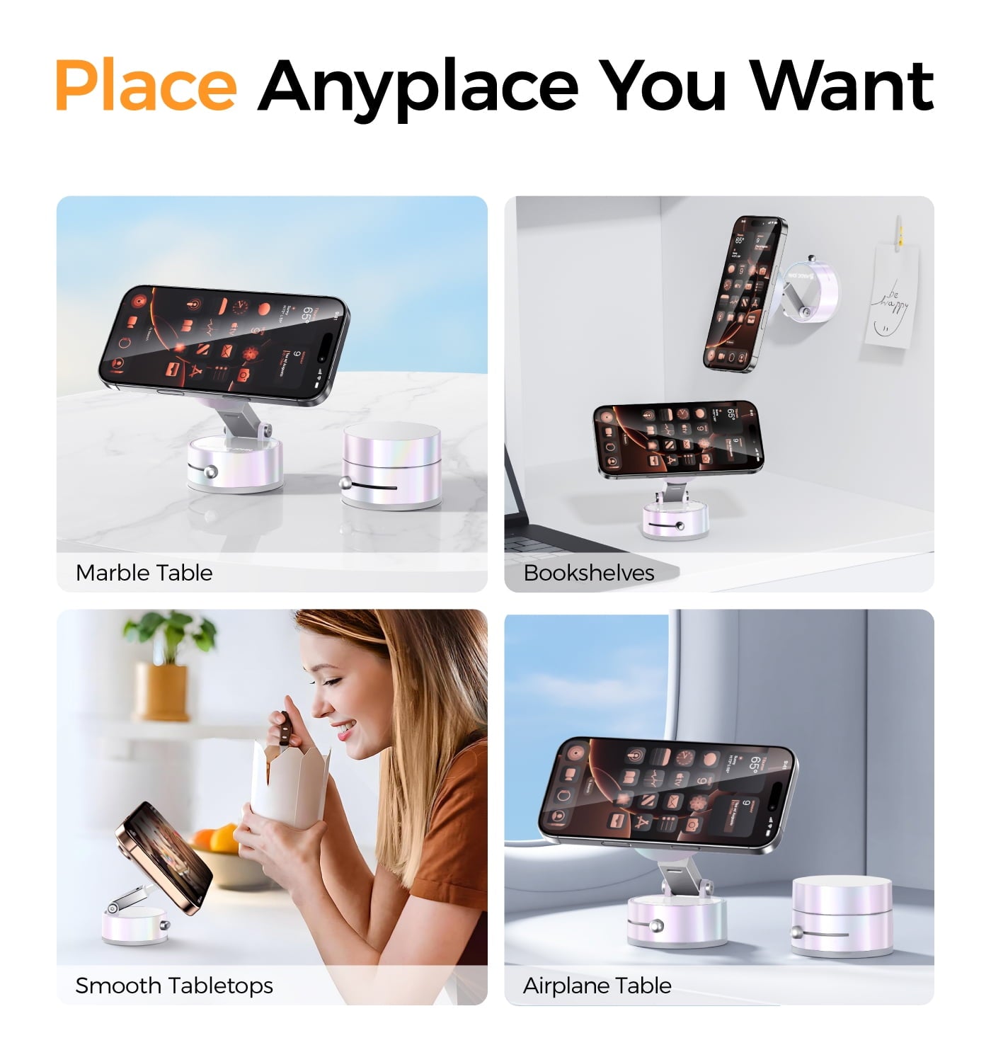 Magnetic Vacuum Suction Cup Car Mount