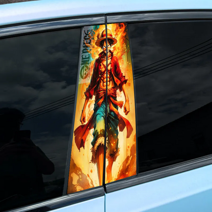 Autocollant pour montant central de voiture (2 pièces) - UNE PIÈCE - XC139