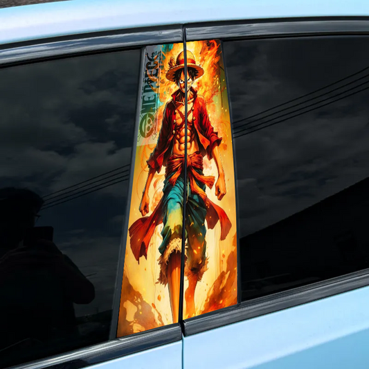 Autocollant pour montant central de voiture (2 pièces) - UNE PIÈCE - XC139