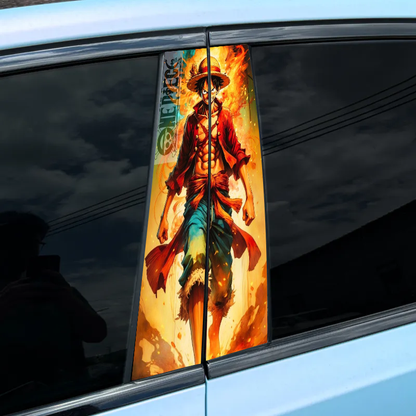 Autocollant pour montant central de voiture (2 pièces) - UNE PIÈCE - XC139