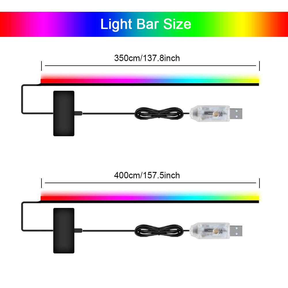 Car Door Frame LED Ambient Lights - Wireless Invisible Stream of Colorful Light for Enhanced Driving Comfort