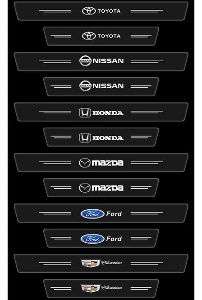 CarbonGrip PRO | Autocollants de seuil de porte personnalisés (édition blanche limitée)