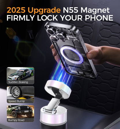 Magnetic Vacuum Suction Cup Car Mount