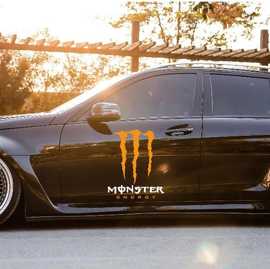 Autocollants décoratifs créatifs de voiture de personnalité de griffe de fantôme tirant la fleur 