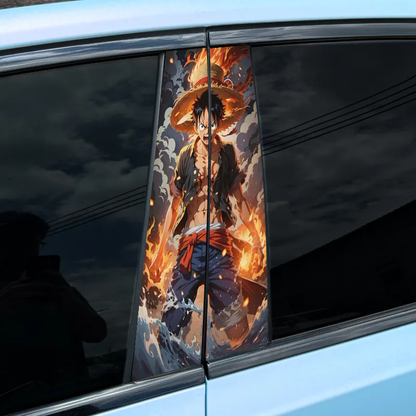 Autocollant pour montant central de voiture (2 pièces) - UNE PIÈCE - XC139