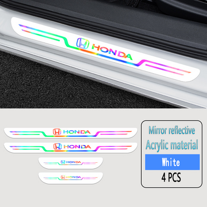 2025 Hot Sale ✨50% OFF ✨Acrylic Laser Car Anti-Fouling Door Sill Strips🎉4pcs🎉