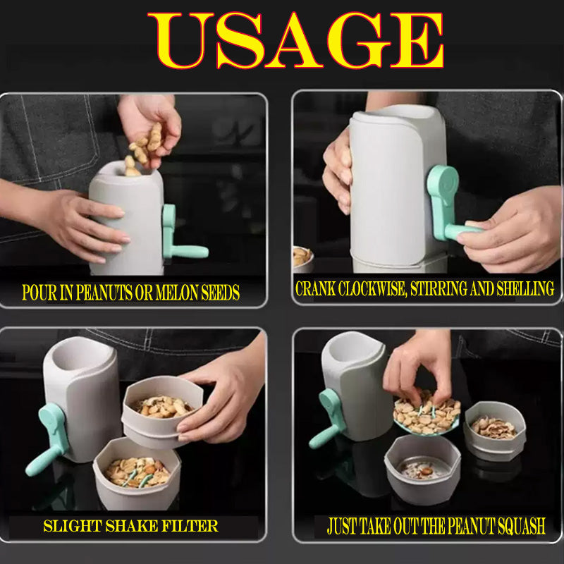 Éplucheur manuel rotatif pour cacahuètes et melons