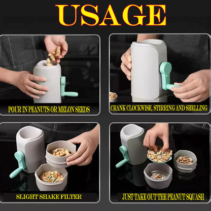 Éplucheur manuel rotatif pour cacahuètes et melons