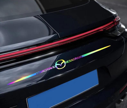 3D Colorful laser reflective car sticker 4PCS