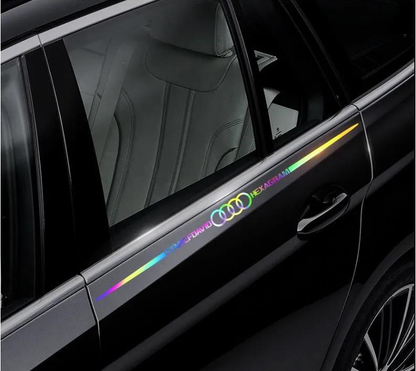 3D Colorful laser reflective car sticker 4PCS