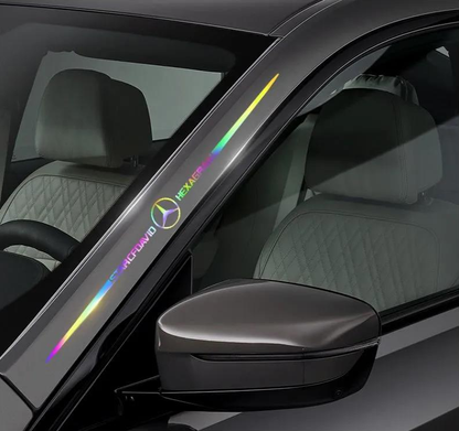 3D Colorful laser reflective car sticker 4PCS