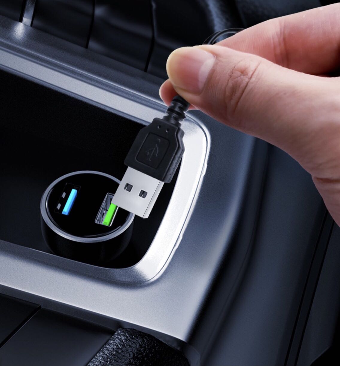 Car interior cool light usb Ice Blue El Wire Auto Atmosphere Decorative Lamp Flexible Neon Light DIY