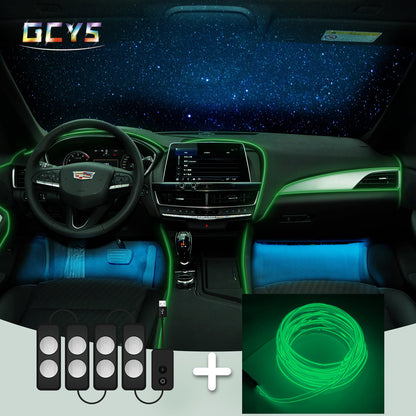 Car el neon wire + car seat warm light