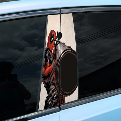 Aufkleber für die Mittelsäule des Autos (2 Stück) Deadpool-XC30