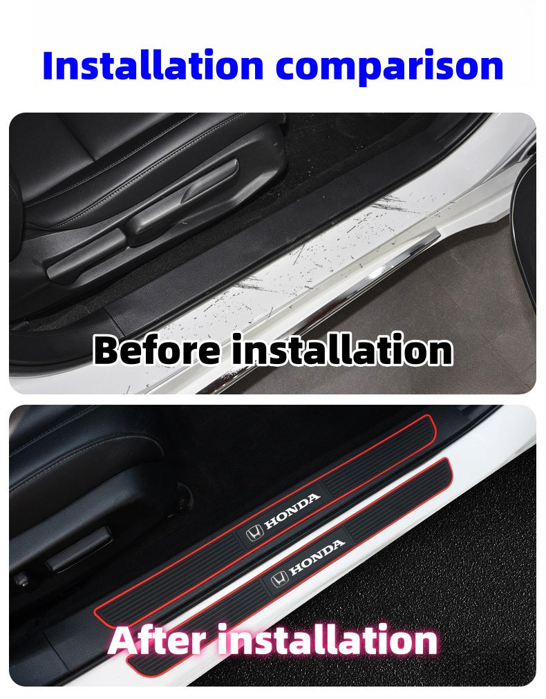 Auto-Einstiegsleisten aus Silikon (mit speziellem Autologo)