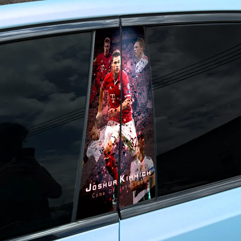 Lot de 2 autocollants de porte personnalisés de la série Football