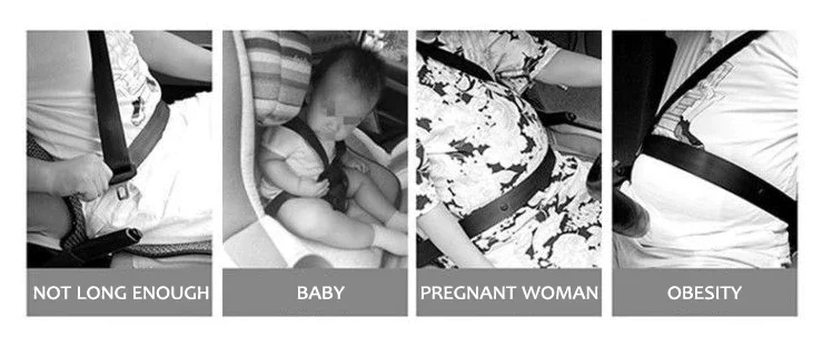 Rallonge de ceinture de sécurité en métal pour véhicules haut de gamme