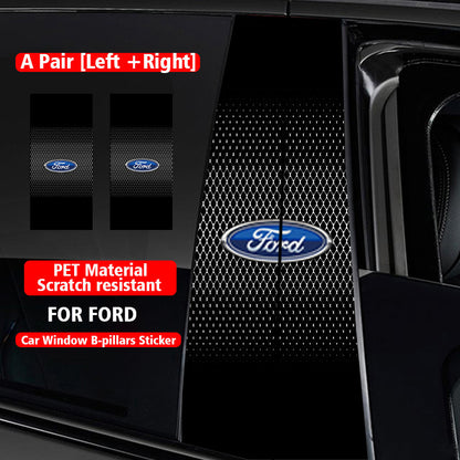 Autocollants pour colonne centrale de voiture (logo de voiture personnalisé) 25 x 50 cm