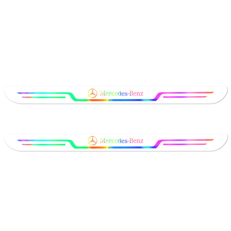 2025 Hot Sale ✨50% OFF ✨Acrylic Laser Car Anti-Fouling Door Sill Strips🎉4pcs🎉