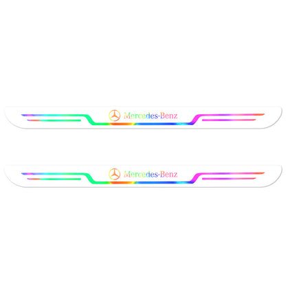 2025 Hot Sale ✨50% OFF ✨Acrylic Laser Car Anti-Fouling Door Sill Strips🎉4pcs🎉