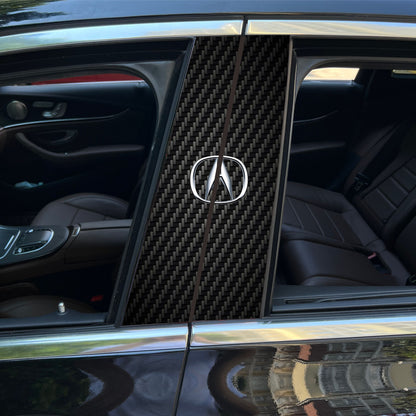 Autocollants pour colonne centrale de voiture (logo de voiture personnalisé) 25 x 50 cm