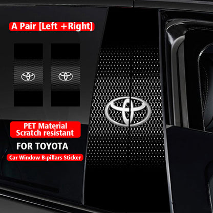 Autocollants pour colonne centrale de voiture (logo de voiture personnalisé) 25 x 50 cm