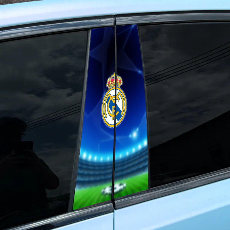 Lot de 2 autocollants de porte personnalisés de la série Football