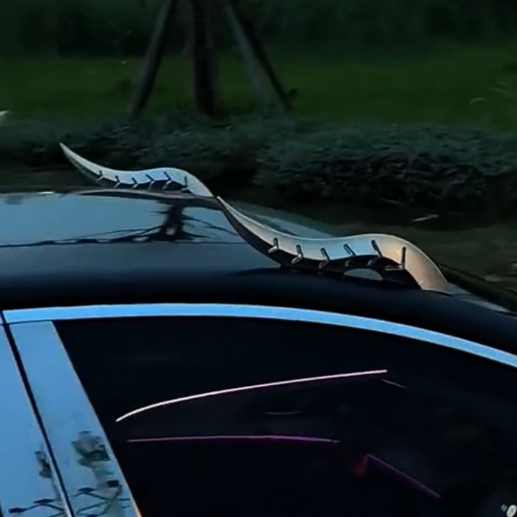 Carbon Fiber Dragon Horn Car Roof Decoration