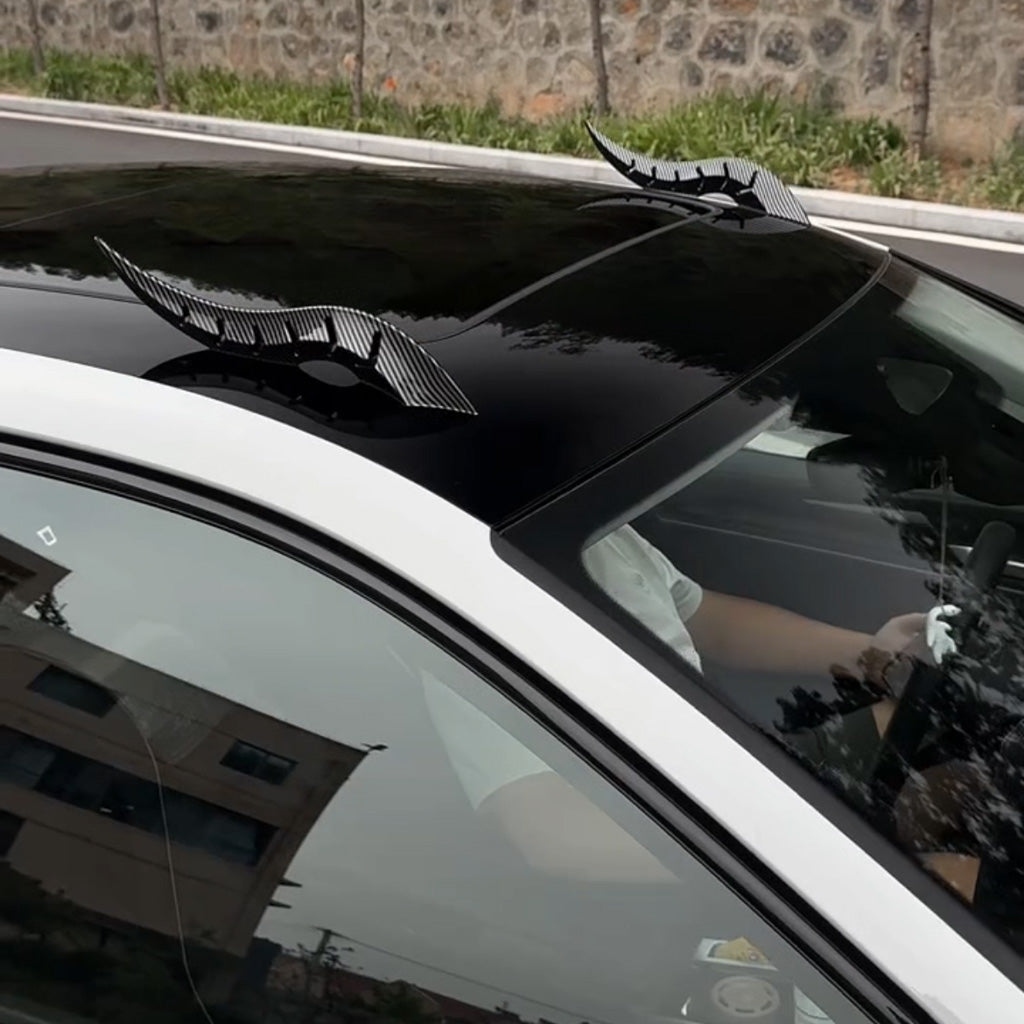 Carbon Fiber Dragon Horn Car Roof Decoration