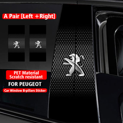 Autocollants pour colonne centrale de voiture (logo de voiture personnalisé) 25 x 50 cm