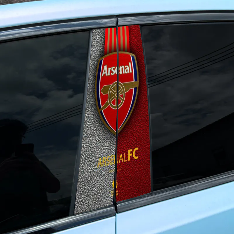 Lot de 2 autocollants de porte personnalisés de la série Football