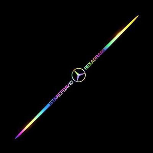 3D Colorful laser reflective car sticker 4PCS