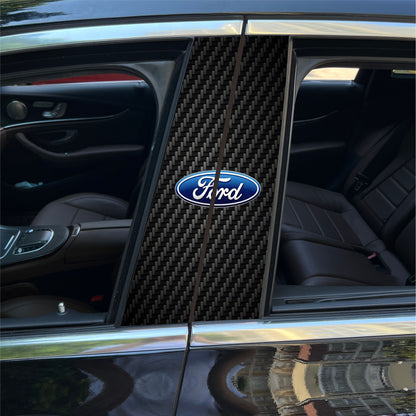 Autocollants pour colonne centrale de voiture (logo de voiture personnalisé) 25 x 50 cm