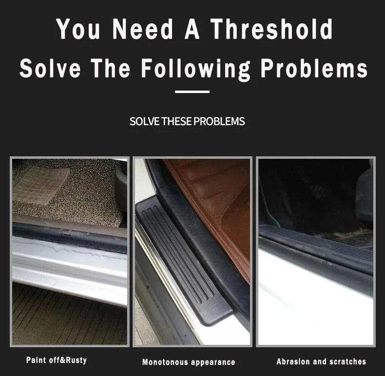 CarbonGrip PRO | Autocollants de seuil de porte personnalisés (édition blanche limitée)