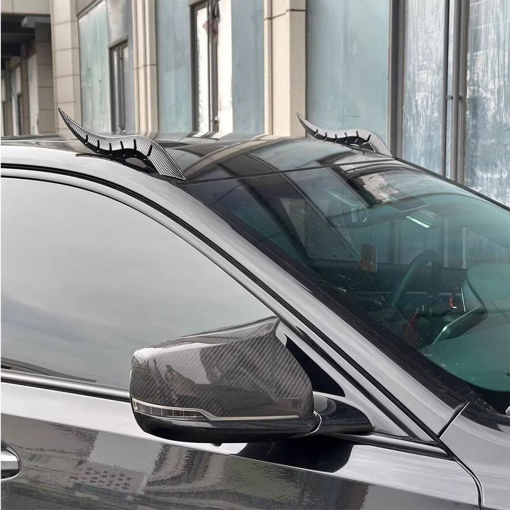 Carbon Fiber Dragon Horn Car Roof Decoration