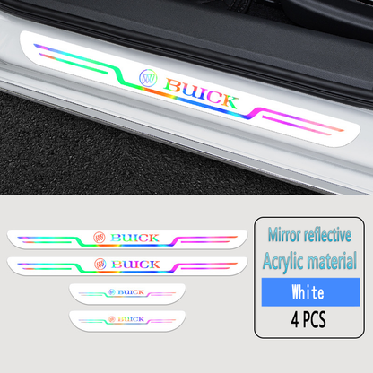 2025 Hot Sale ✨50% OFF ✨Acrylic Laser Car Anti-Fouling Door Sill Strips🎉4pcs🎉
