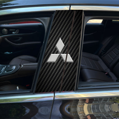 Autocollants pour colonne centrale de voiture (logo de voiture personnalisé) 25 x 50 cm