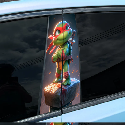 Autocollant pour montant central de voiture (2 pièces) - Turtle-XC128