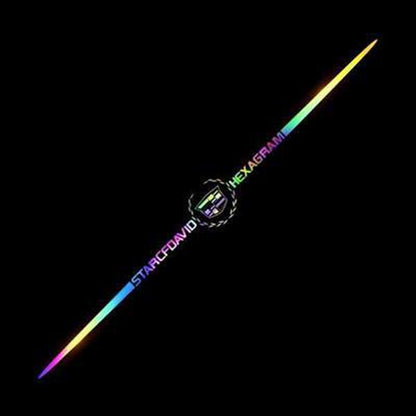 3D Colorful laser reflective car sticker 4PCS