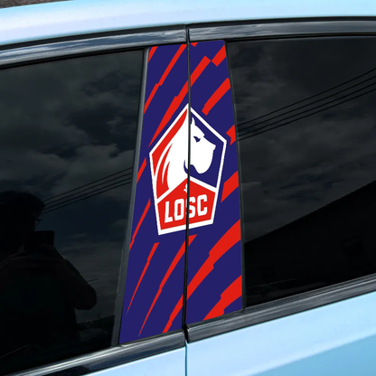 Lot de 2 autocollants de porte personnalisés de la série Football