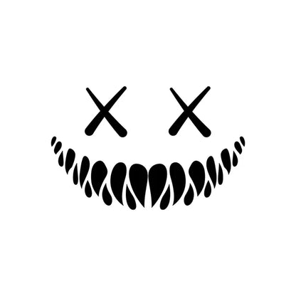Autocollant réfléchissant pour voiture avec smiley diable