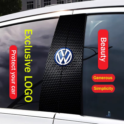 Autocollants pour colonne centrale de voiture (logo de voiture personnalisé) 25 x 50 cm