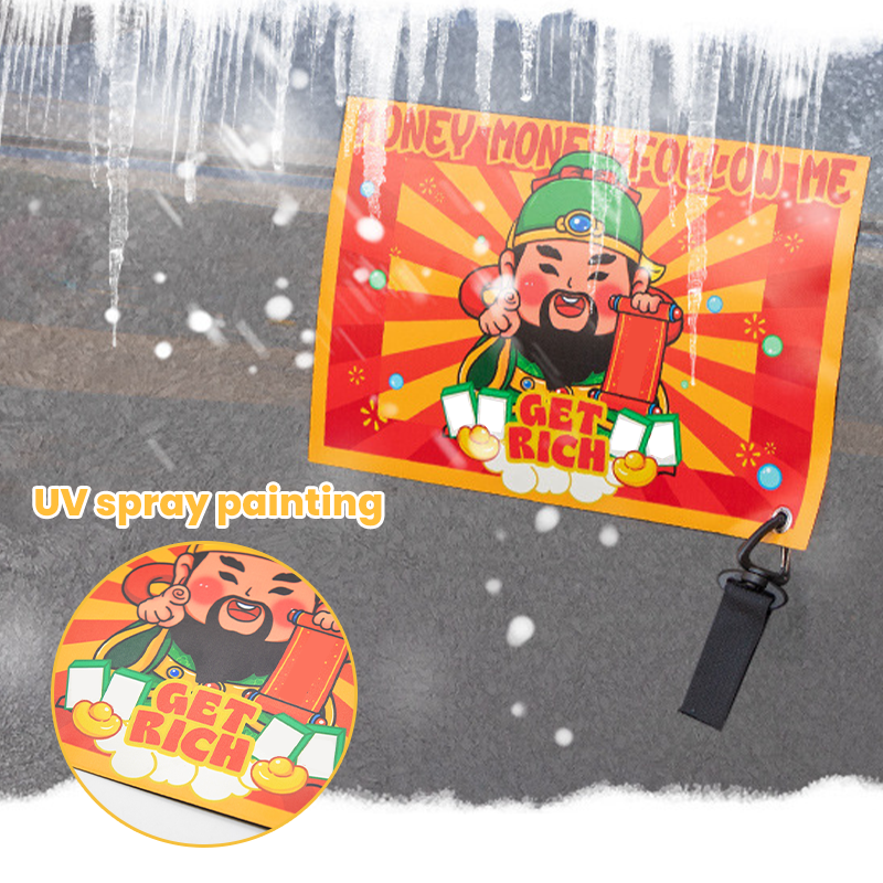 Gott des Reichtums - Magnetische Frostschutzaufkleber für Autotürgriffe