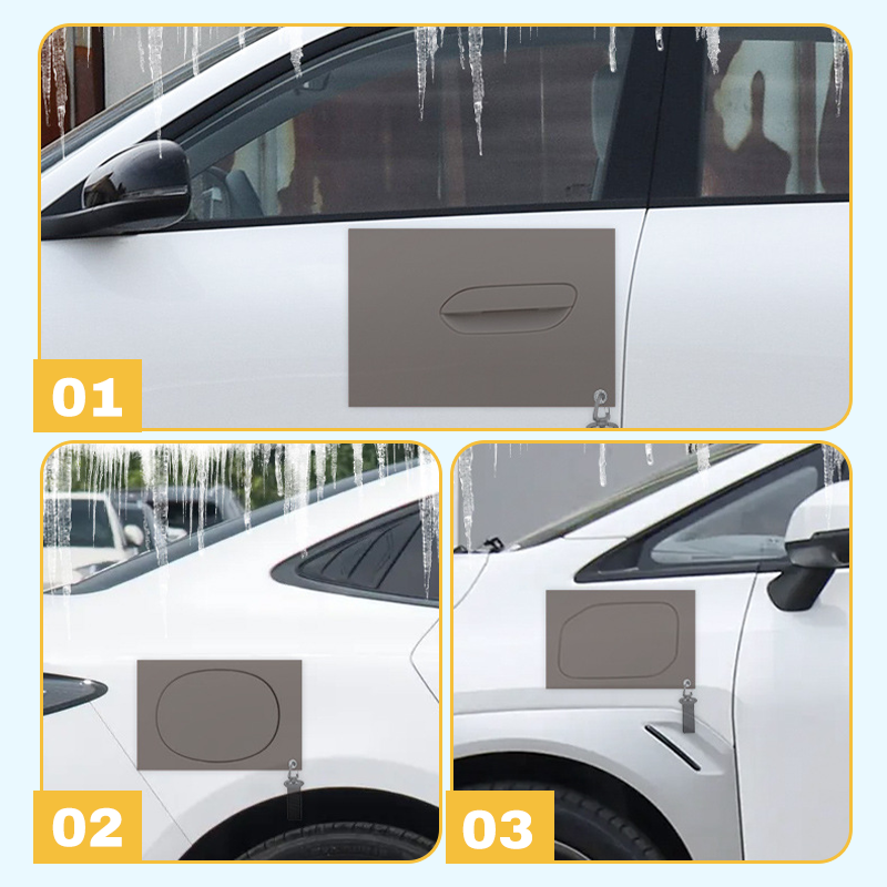 Gott des Reichtums - Magnetische Frostschutzaufkleber für Autotürgriffe