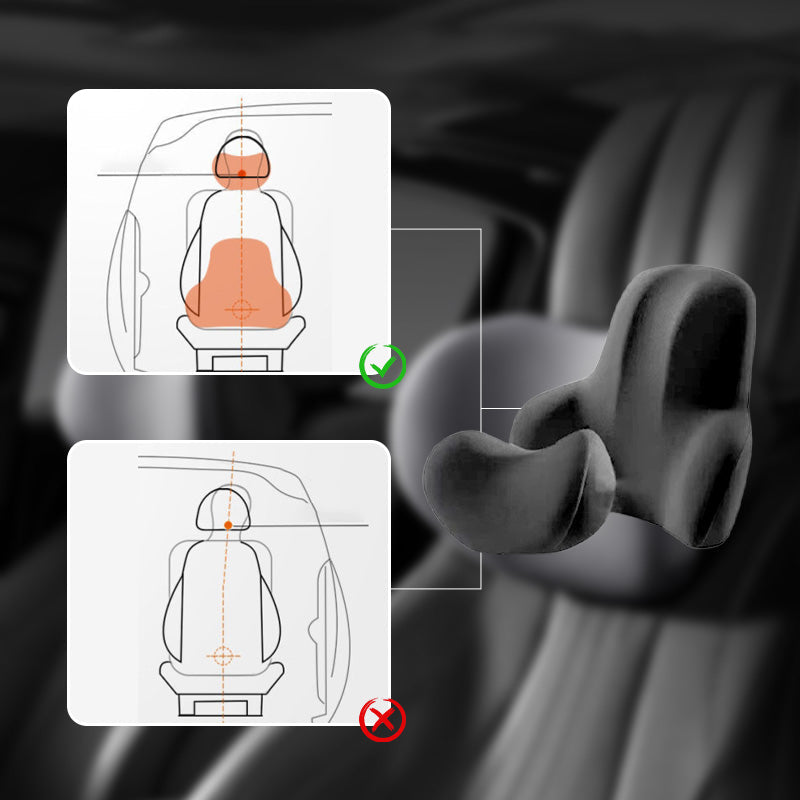 Appuie-tête et support lombaire en mousse à mémoire de forme pour siège auto