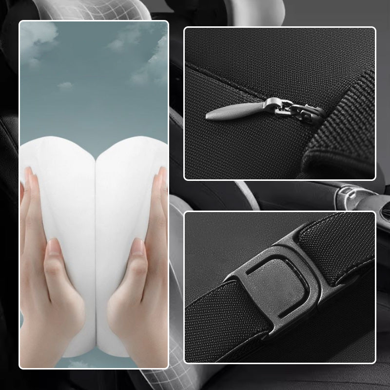 Appuie-tête et support lombaire en mousse à mémoire de forme pour siège auto