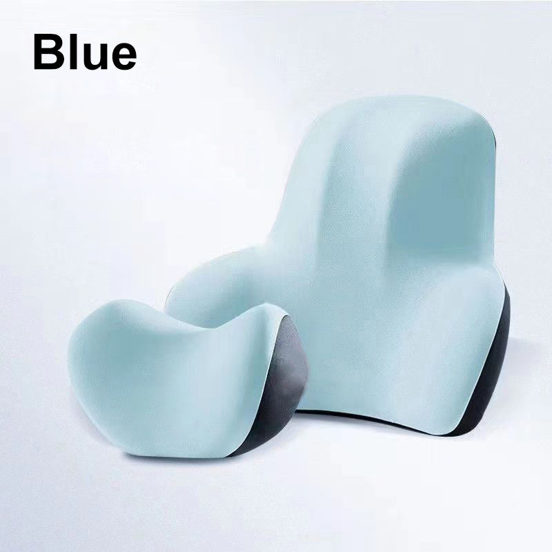 Appuie-tête et support lombaire en mousse à mémoire de forme pour siège auto