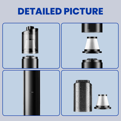 Aspirateur portable sans fil pour voiture et maison. Remise limitée à 100 pièces.