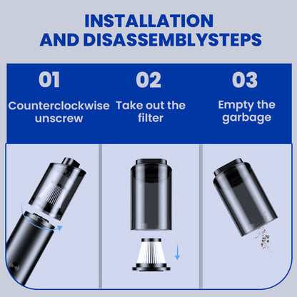 Aspirateur portable sans fil pour voiture et maison. Remise limitée à 100 pièces.